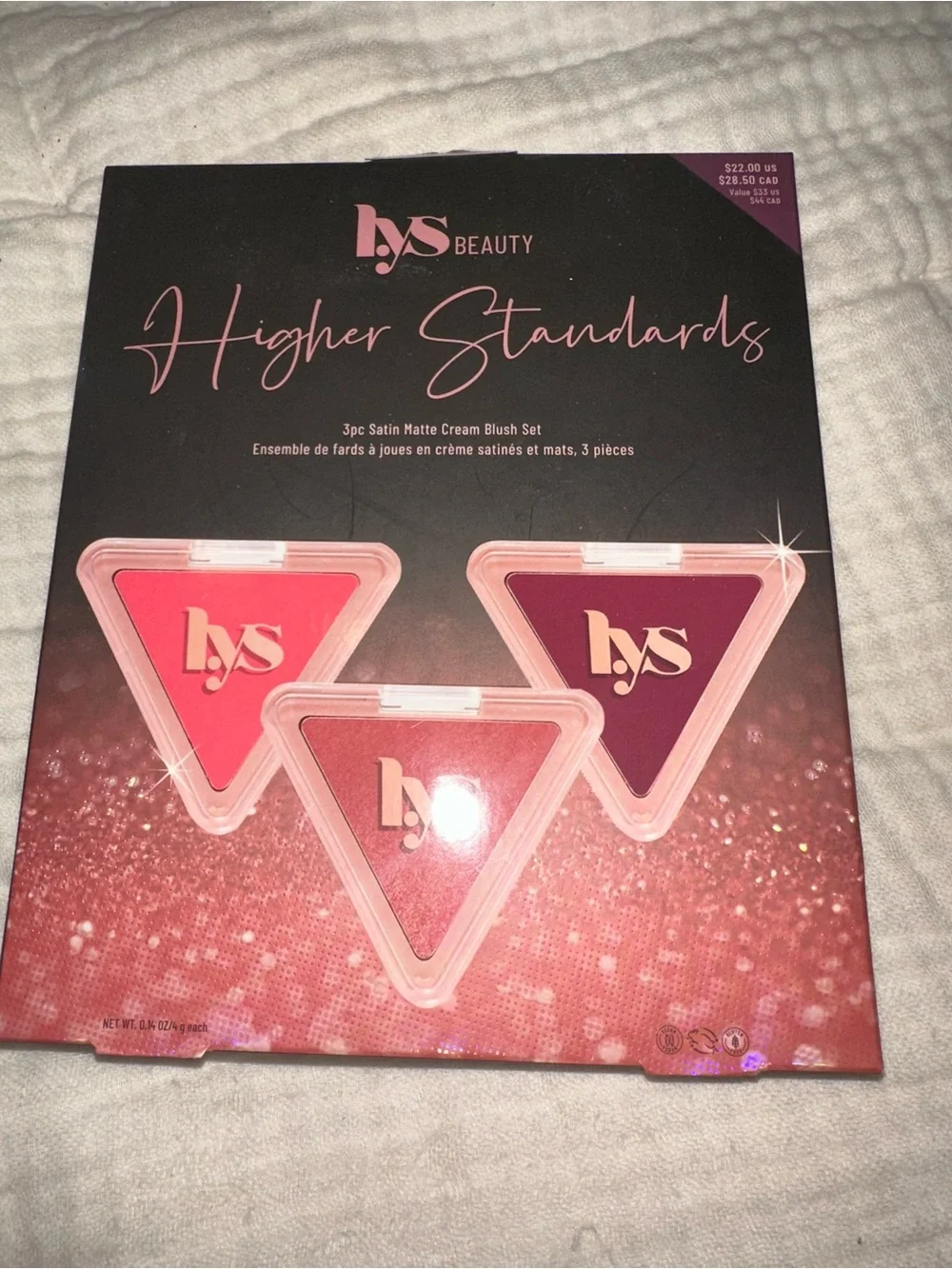 NEW LYS Beauty Mini Higher Standard Deluxe Cream Blush Trio Set